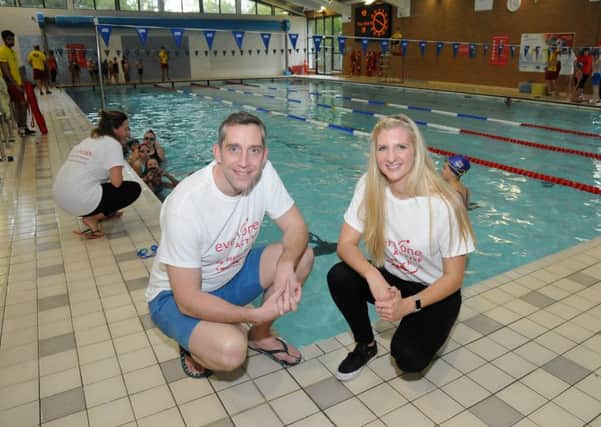 Olympic swimming medallists Steve Parry and Rebecca Adlington officially opened Phase 1 of the leisure centre on Saturday. 
MHLC-07-10-17 Newbold Comyn Opening NNL-170710-212844009