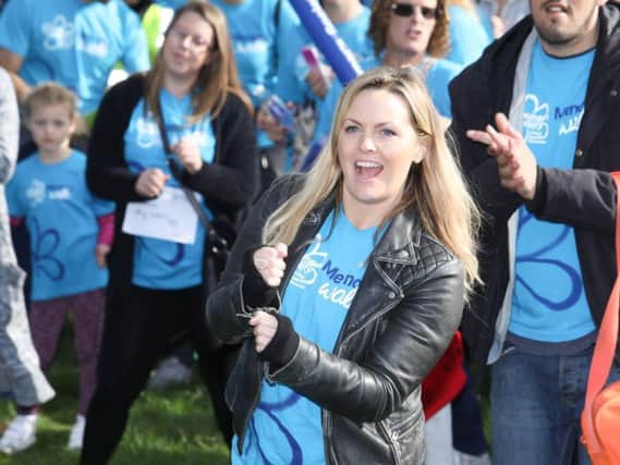 TV star Jo Joyner at the Memory Walk in Leamington.