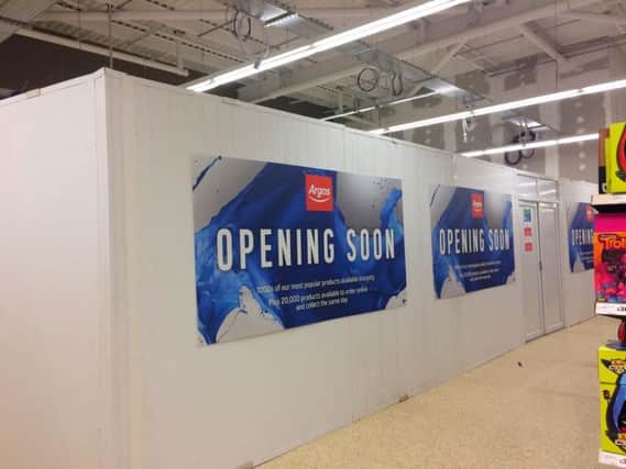 Work is underway on the new Argos store within Sainsburys on Dunchurch Road.