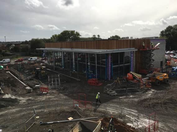 Work on the retail park extension