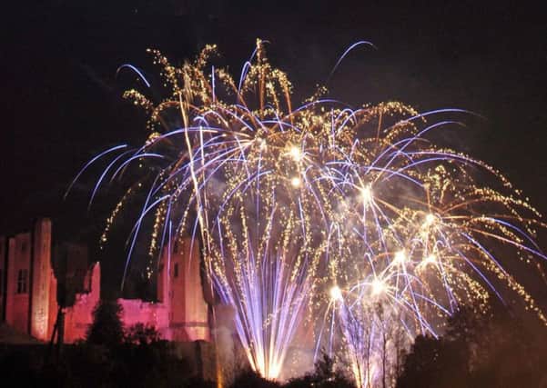 Fireworks at Kenilworth Castle