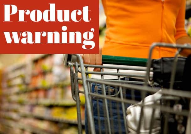 Product warning
