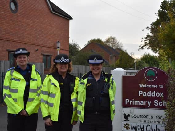 Left to right: PCSO Nina Parish, PC Ruth Eldridge and PCSO Amie Hextall.