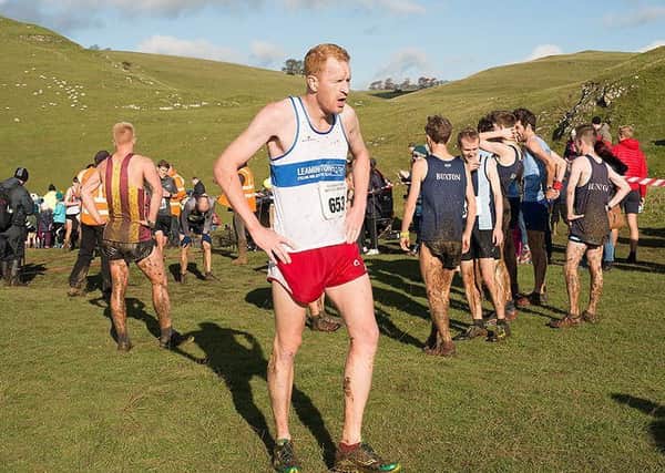 Phil Gould catches his breath at the end of the Dovedale Dash. Picture submitted